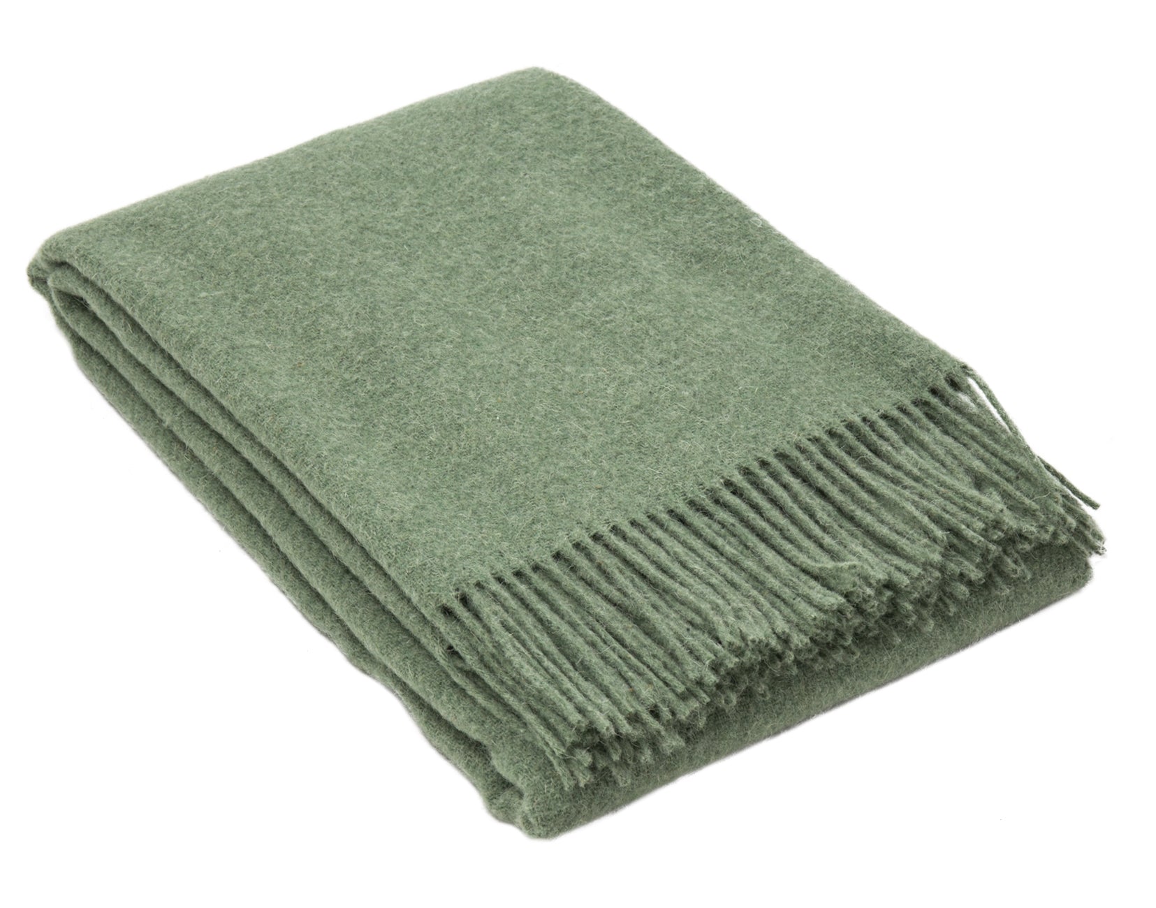 Brighton Throw Blanket - 100% NZ Wool - 140W x 200H cm - Sage - Ethically Sourced - SuperSaverAU - view 1