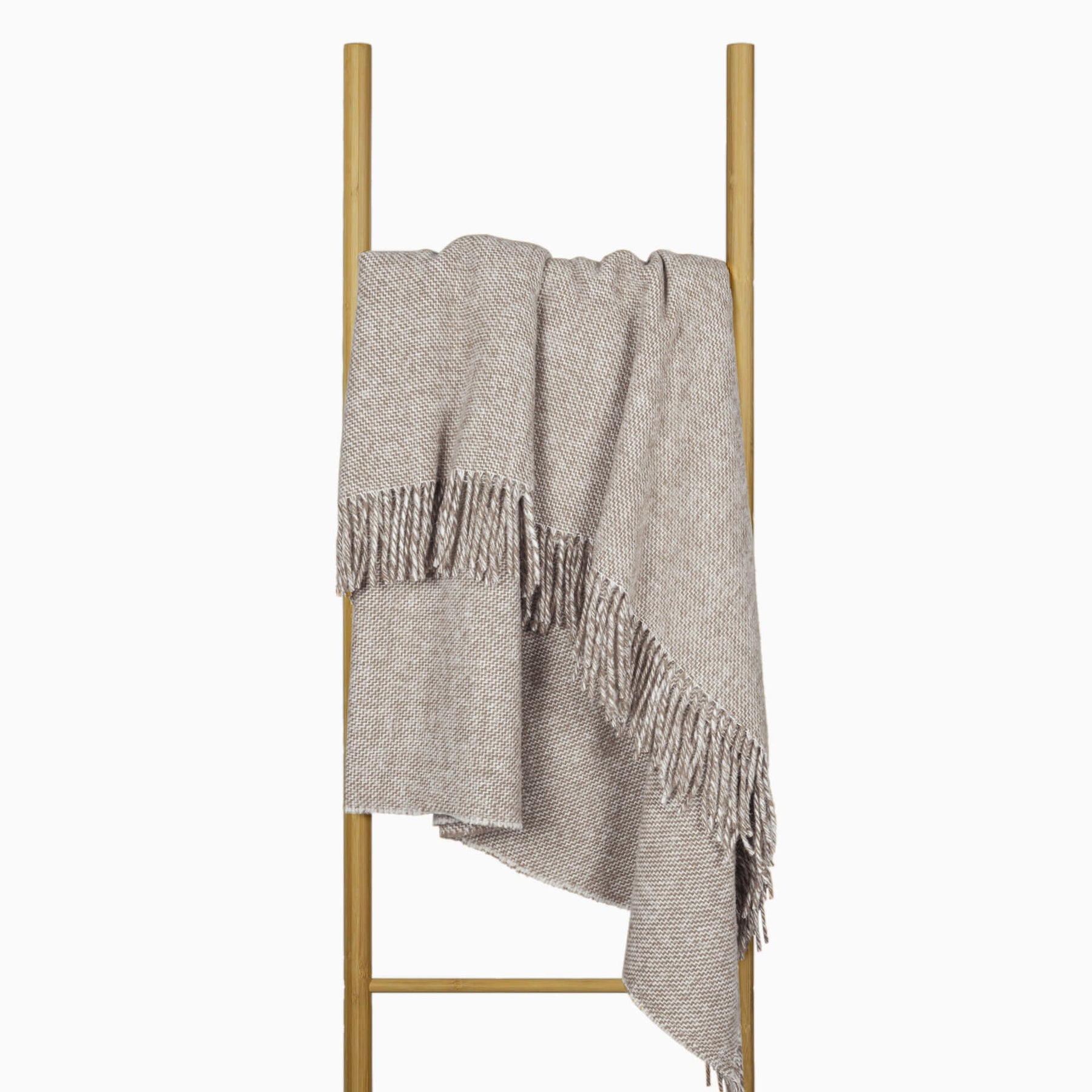 Cambridge Throw Blanket - 100% NZ Wool - 140W x 200H cm - Silver - SuperSaverAU - view 2