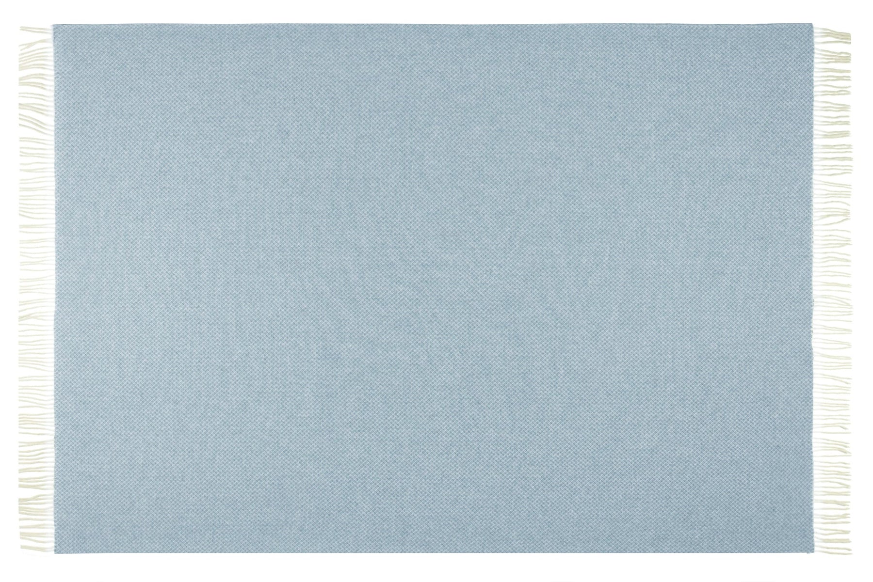 Chiswick Throw Blanket - 140W x 200H cm - Cashmere & Merino Wool Blend, Blue - SuperSaverAU - view 2