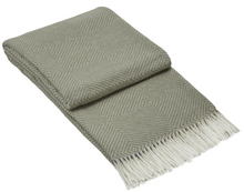 Hampton Throw Blanket - Merino Wool Blend - 140W x 200H cm - Light Grey - SuperSaverAU - view 1