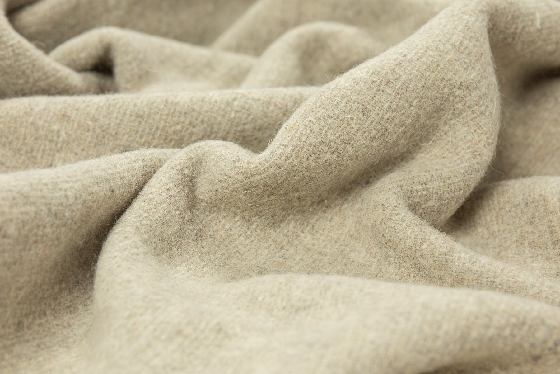 Oxford Throw Blanket - Merino Wool Blend - 140x200 cm - Stone - Ethically Sourced - SuperSaverAU - view 2