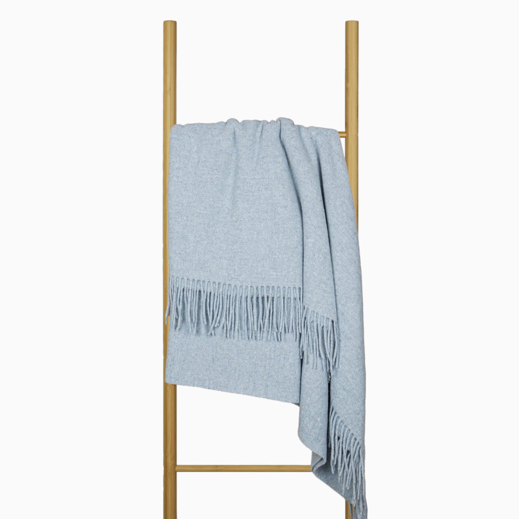 Oxford Throw Blanket - Merino Wool Blend - 140W x 200H cm - Sky Blue - SuperSaverAU - view 3