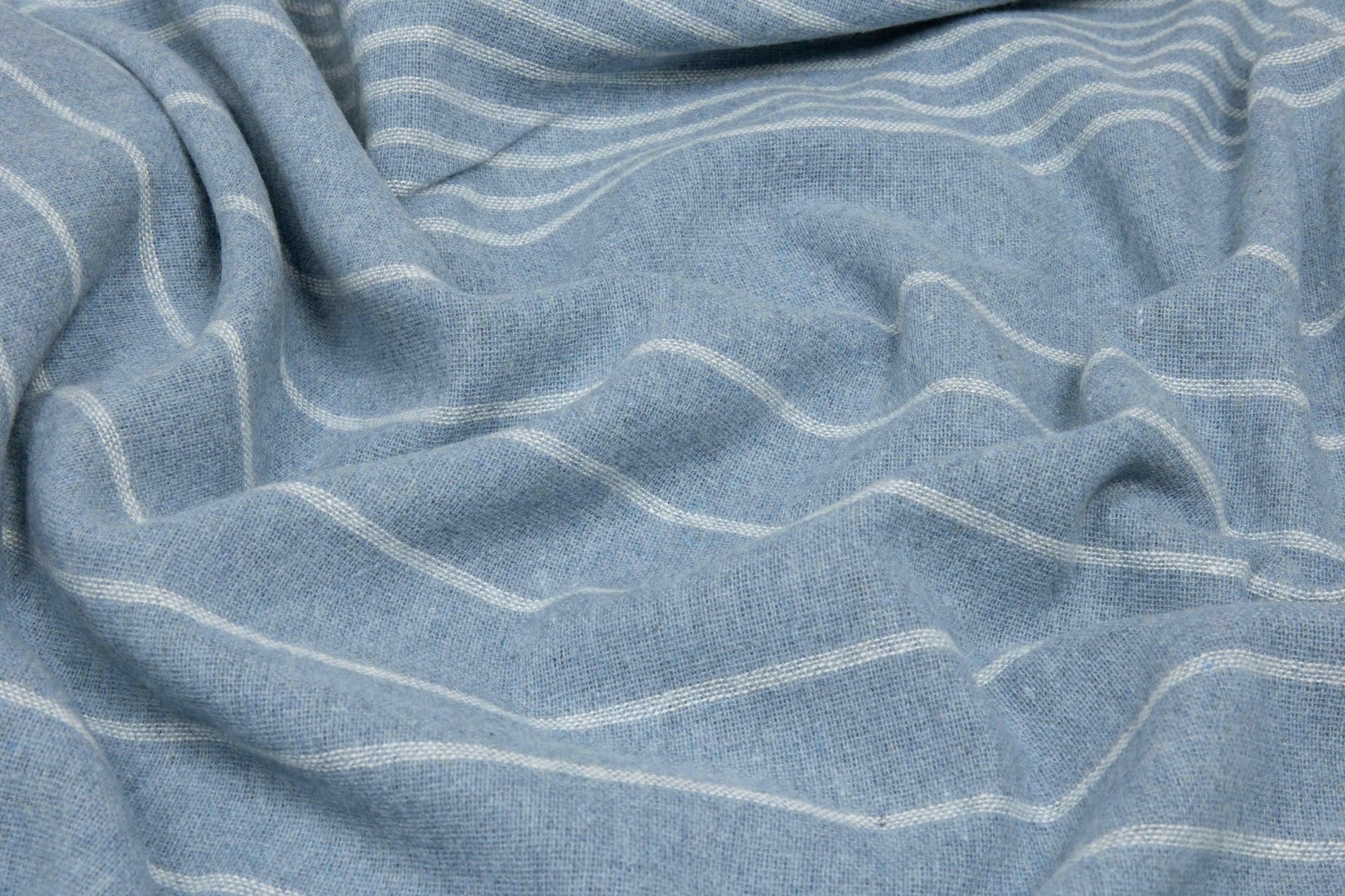 Paddington Throw Blanket - Merino Wool Blend, 140W x 200H cm, Forever Blue - SuperSaverAU - view 2