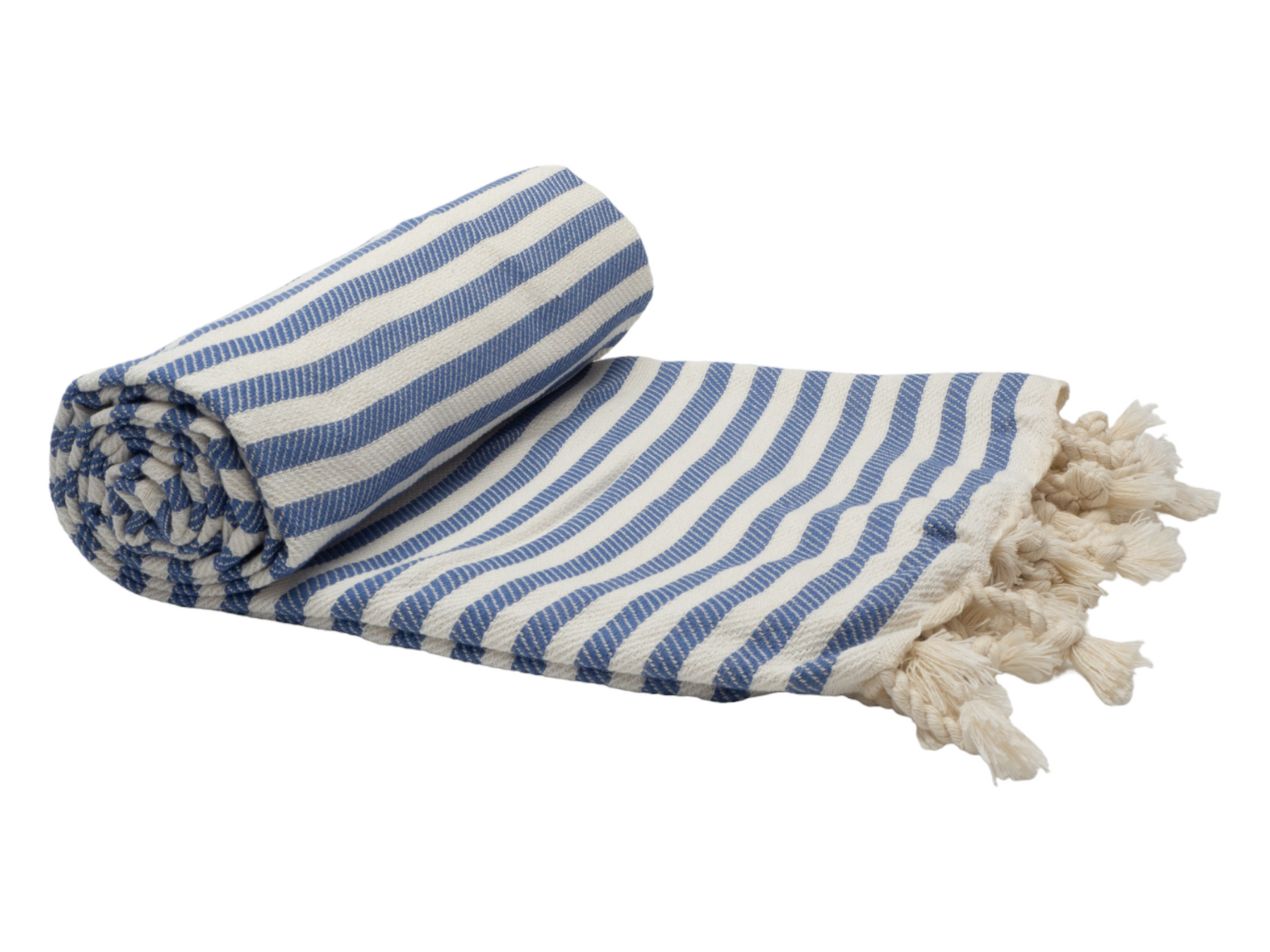Portsea Pure Turkish Cotton Beach Towel - Denim, 100 x 180cm, Quick Drying - SuperSaverAU - view 1