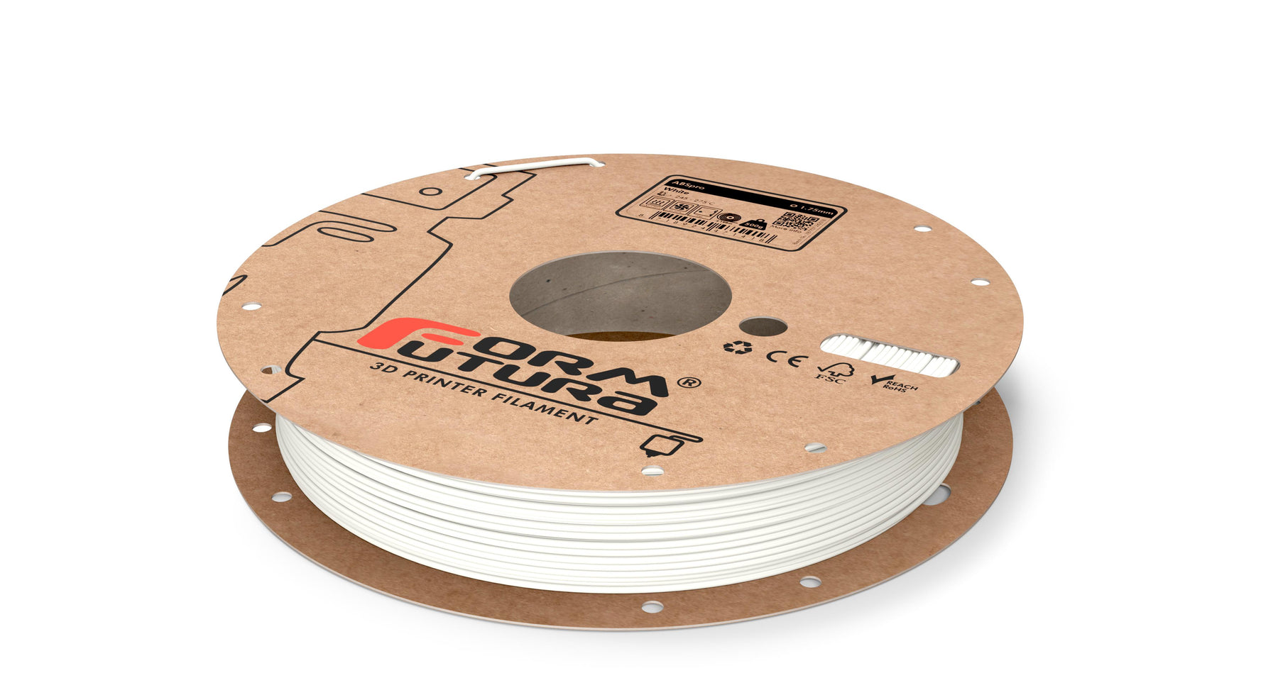 Premium ABSpro 1.75mm White ABS 3D Printer Filament 500g