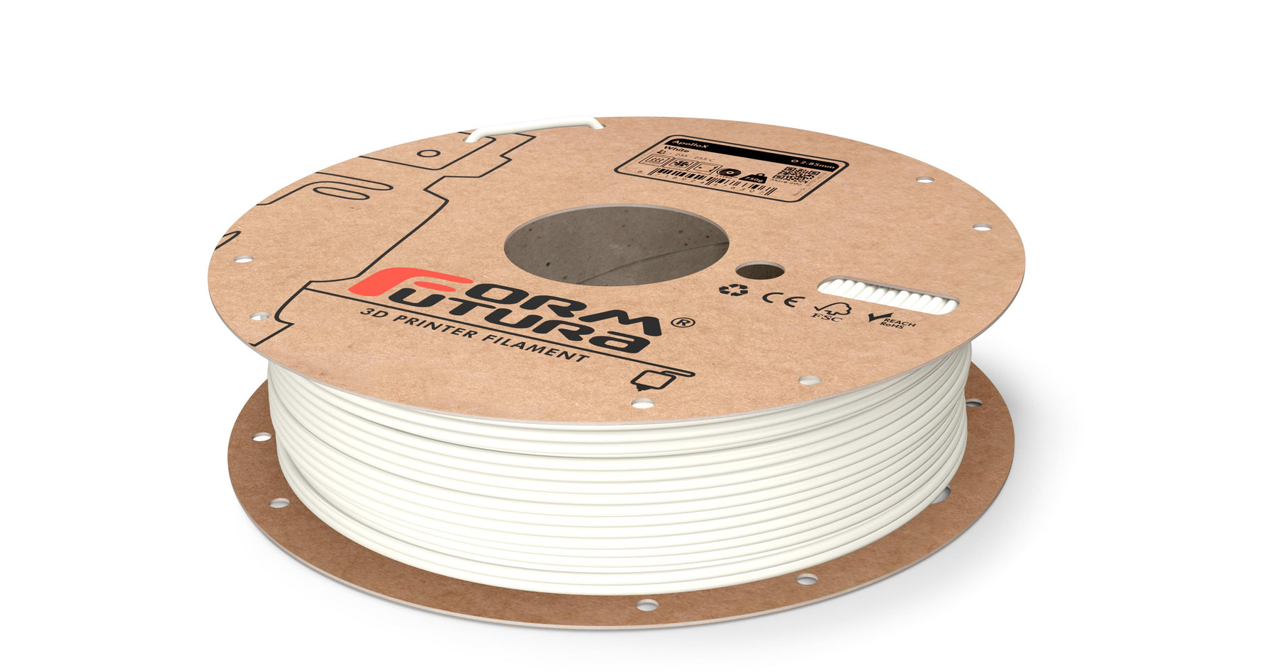 ApolloX™ ASA Filament 1.75mm White 750g - UV Resistant, Warp-Free Printing - SuperSaverAU - view 1
