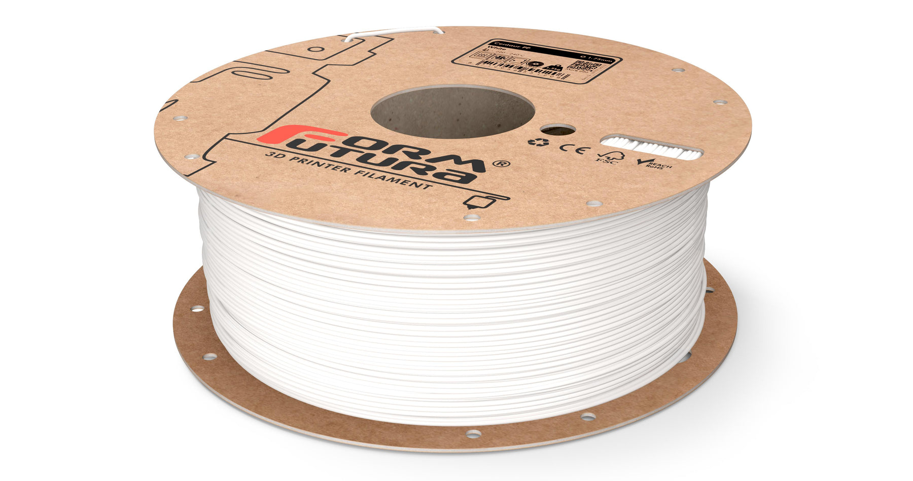 Centaur PP 1.75mm 1500g White Food Safe Dishwasher & Microwave Safe Filament - SuperSaverAU - view 1