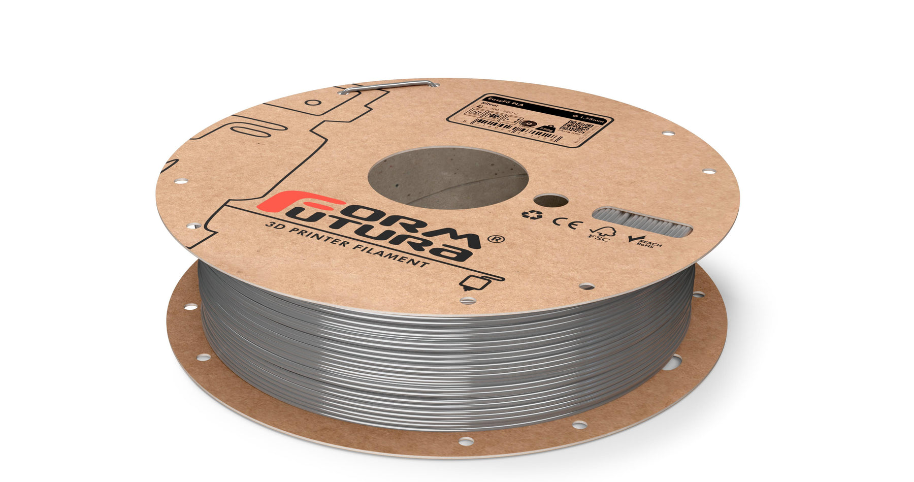 EasyFil™ PLA 1.75mm Silver 750g Biodegradable 3D Printer Filament - SuperSaverAU - view 1