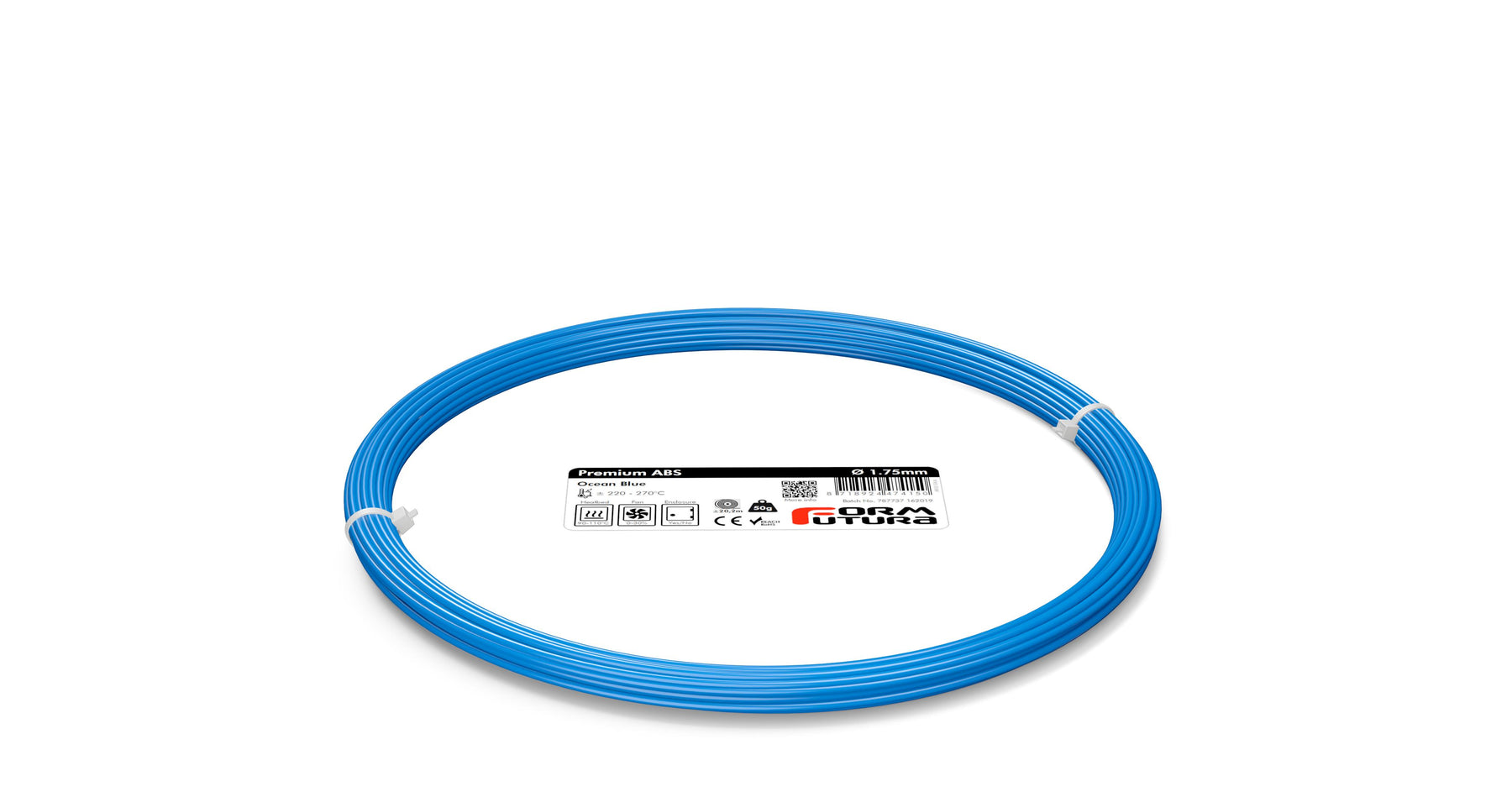 Premium ABS 1.75mm Ocean Blue Filament, 50g - Impact Resistant, Easy to Post-Process - SuperSaverAU - view 1