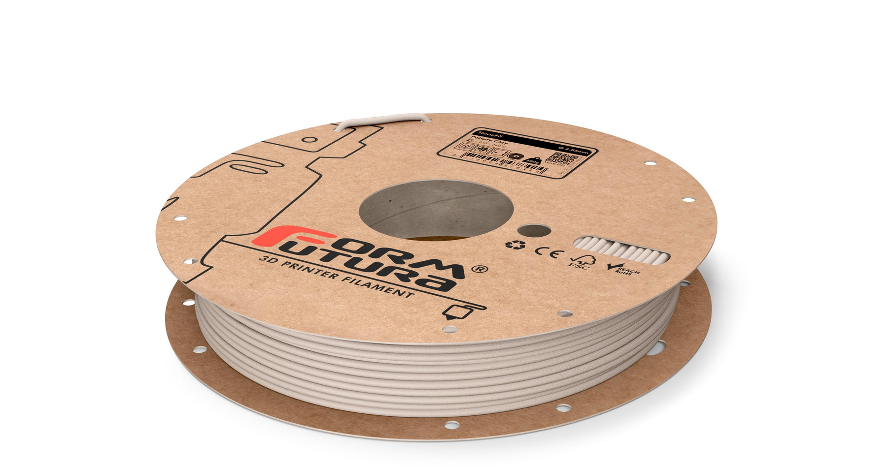StoneFil PLA 2.85mm Pottery Clay 500g 3D Printer Filament - Matte Stone Finish - SuperSaverAU - view 1