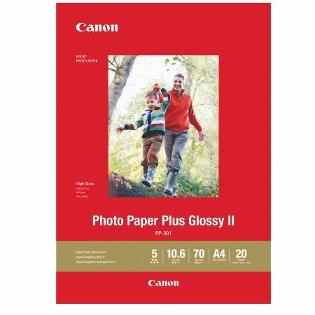 CANON Photo Paper Plus Glossy II 3.5in 20 Sheets PP-301S - SuperSaverAU - view 1