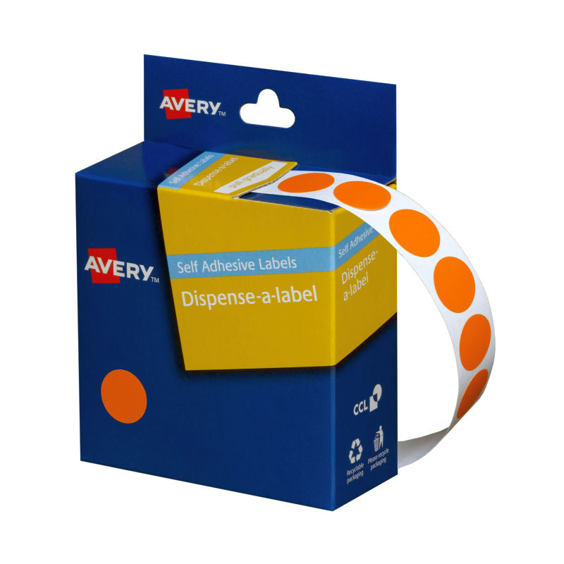 AVERY Display Orange 14mm Roll 1050 - Ideal for Organizing and Labeling - SuperSaverAU - view 1