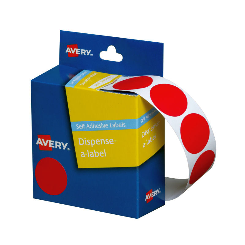 AVERY Display Red 24mm Roll 500 - Ideal for Labeling and Crafting - SuperSaverAU - view 1