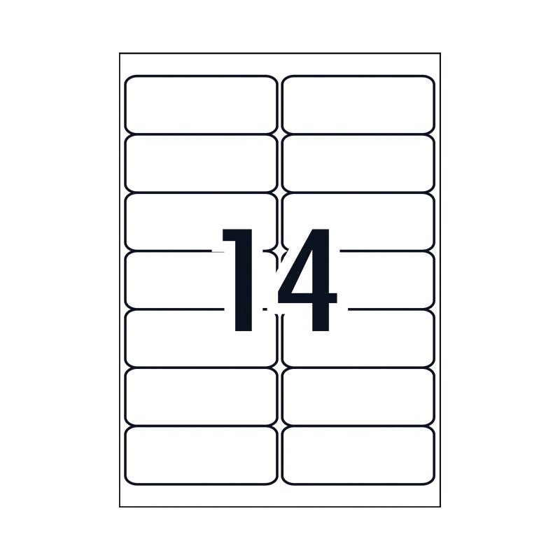 AVERY Laser Label L7063 14-Up Pack of 25 Sheets - SuperSaverAU - view 4
