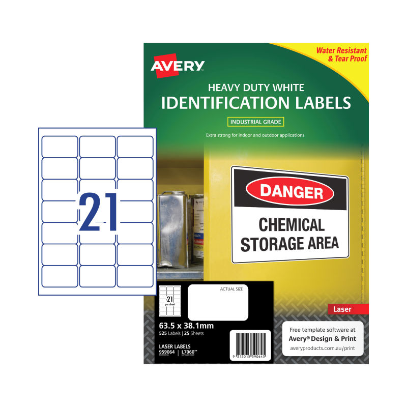 AVERY Laser Label L7060 21Up Pack of 25 - SuperSaverAU - view 2