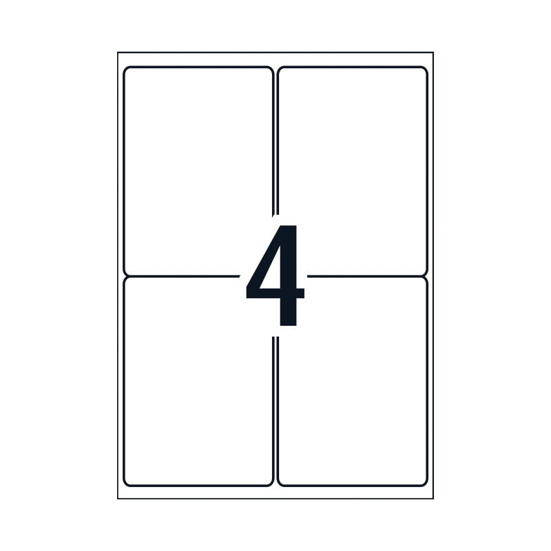 AVERY Laser Label L7069 4-Up Pack of 25 Sheets - SuperSaverAU - view 4