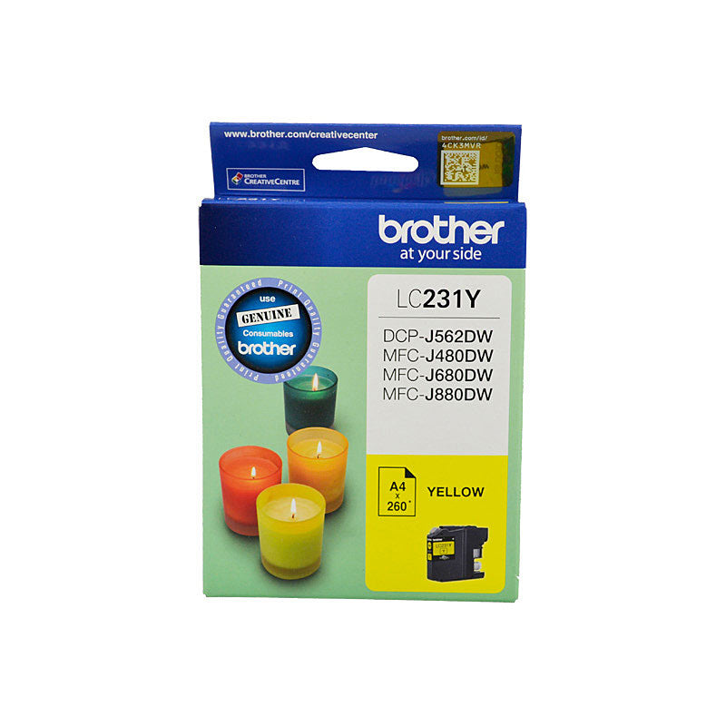 Brother Yellow Ink Cartridge LC231 - 260 Pages for DCPJ & MFCJ Printers - SuperSaverAU - view 1