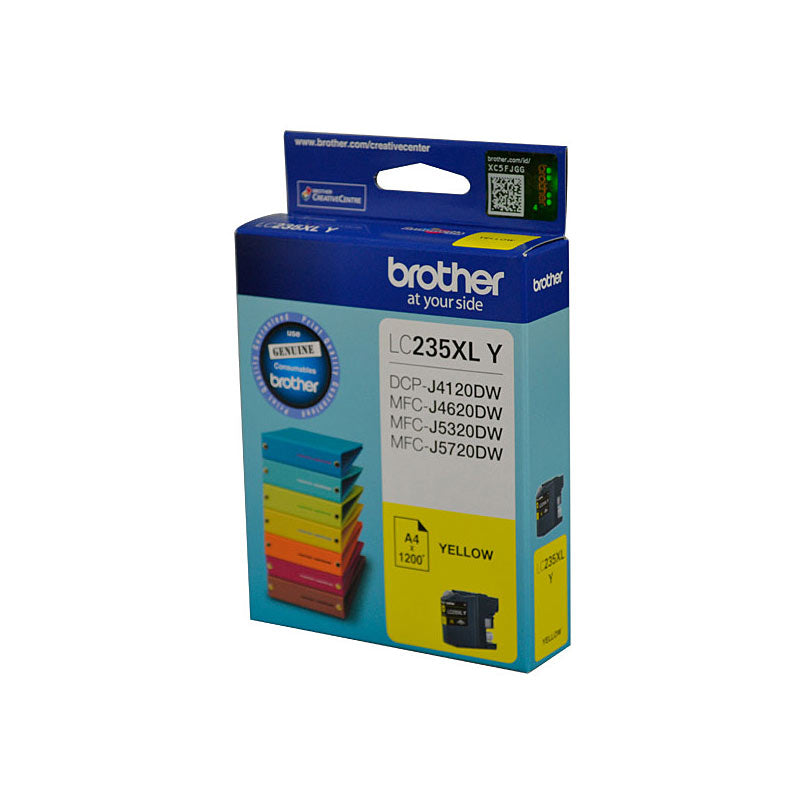 BROTHER LC235XL YS Yellow Ink Cartridge 1,200 Page Yield for DCP & MFC Printers - SuperSaverAU - view 1