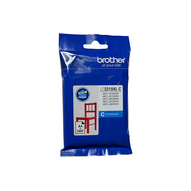 Brother XL Cyan Toner Cartridge LC-3319 1,500 Pages for MFC-J5330DW/J5730DW/J6530DW/J6730DW/J6930DW - SuperSaverAU - view 1