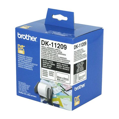 Brother Labels DK-11209, Premium Quality, 29mm x 62mm, 800 Labels per Roll - SuperSaverAU - view 1