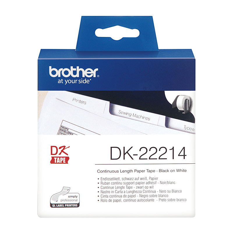 Brother Labels DK-22214, Premium Quality for POS Stations, 1 Roll - SuperSaverAU - view 1