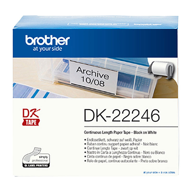 Brother Labels DK-22246 for POS Stations - Premium Quality, White Roll - SuperSaverAU - view 1