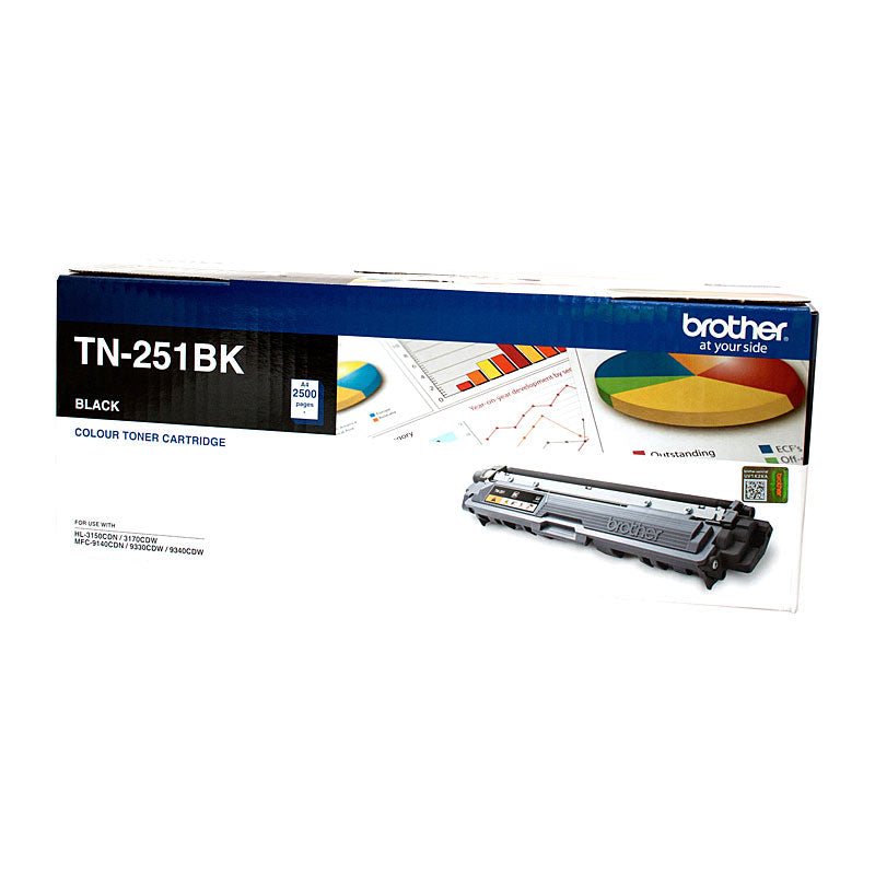 Brother TN-251BK Black Toner Cartridge - 2,500 Pages - SuperSaverAU - view 1