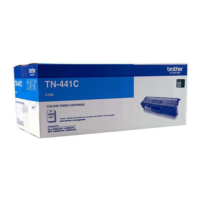 Brother Genuine TN-441C Cyan Laser Toner Cartridge 1,800 Pages HL-L8260CDN/8360CDW - SuperSaverAU - view 1