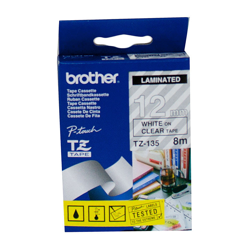 Brother TZe-135 Labelling Tape - Premium Quality for POS Stations - SuperSaverAU - view 1