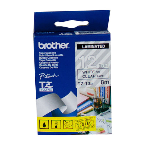 Brother TZe-135 Labelling Tape - Premium Quality for POS Stations - SuperSaverAU - view 1