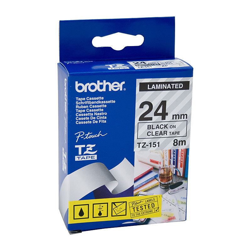 Brother TZe-151 Labelling Tape - Premium Quality for POS Stations - SuperSaverAU - view 1