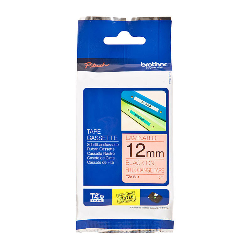 Brother Label Tape TZe-B31, Premium Quality, for POS Stations, 18mm - SuperSaverAU - view 1