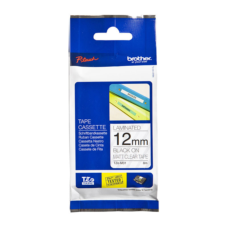 Brother TZeM31 Labelling Tape - Premium Quality for POS Stations - SuperSaverAU - view 1