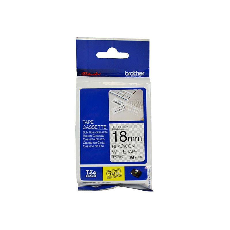 Brother Label Tape TZE-SE4, Premium Quality for POS Stations, 18mm - SuperSaverAU - view 1