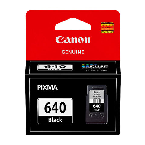 Canon Black Ink Cartridge PG640 Genuine 180 Page Yield for PIXMA Printers - SuperSaverAU - view 1