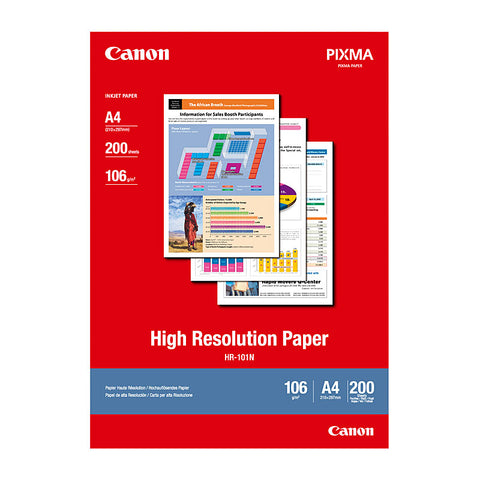 CANON A4 Paper HR-101, 200 Sheets, Premium Quality, Compatible Printers - SuperSaverAU - view 1