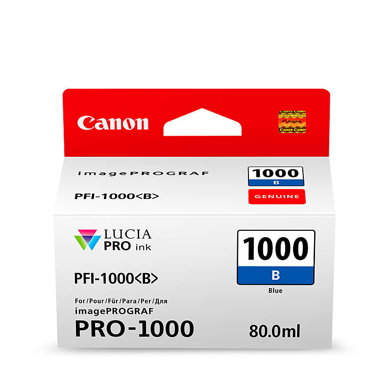 Canon Blue Ink Cartridge PFI1000 4875 Page Yield for Pro1000 Printer - SuperSaverAU - view 1
