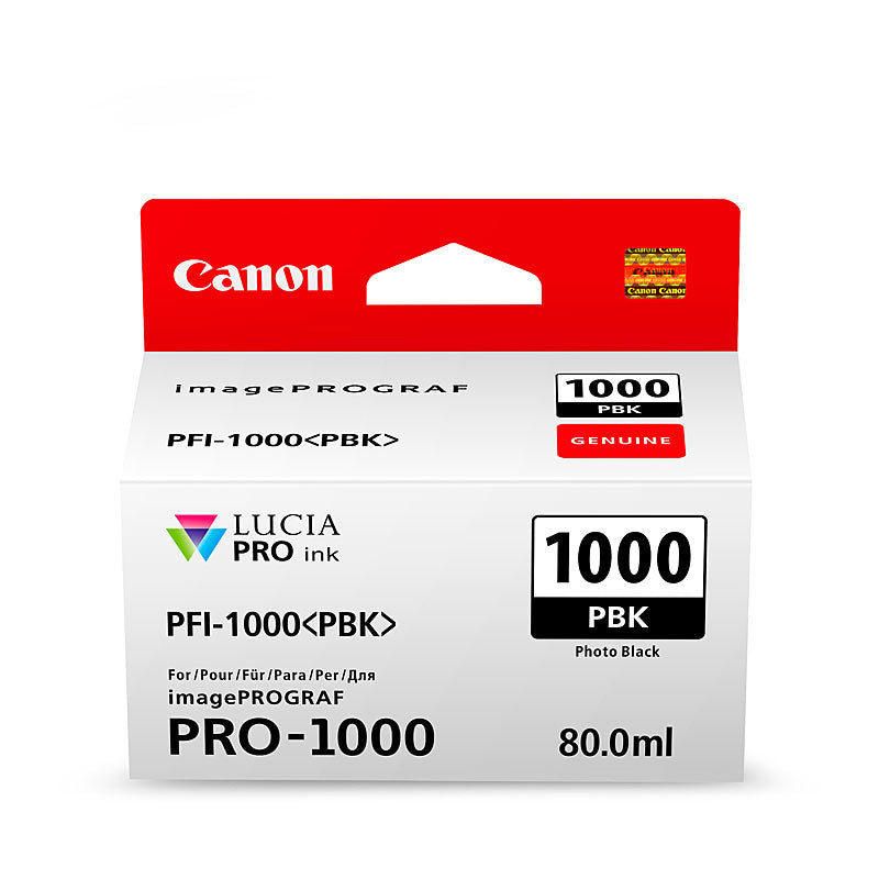 Canon Photo Black Ink Cartridge PFI1000 2205 Page Yield for Pro1000 Printer - SuperSaverAU - view 1