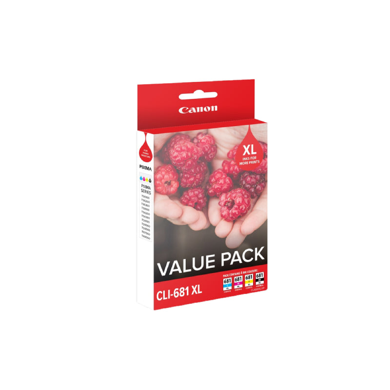 Canon CLI681XL Value Pack Genuine Ink Cartridges for PIXMA Printers - SuperSaverAU - view 1