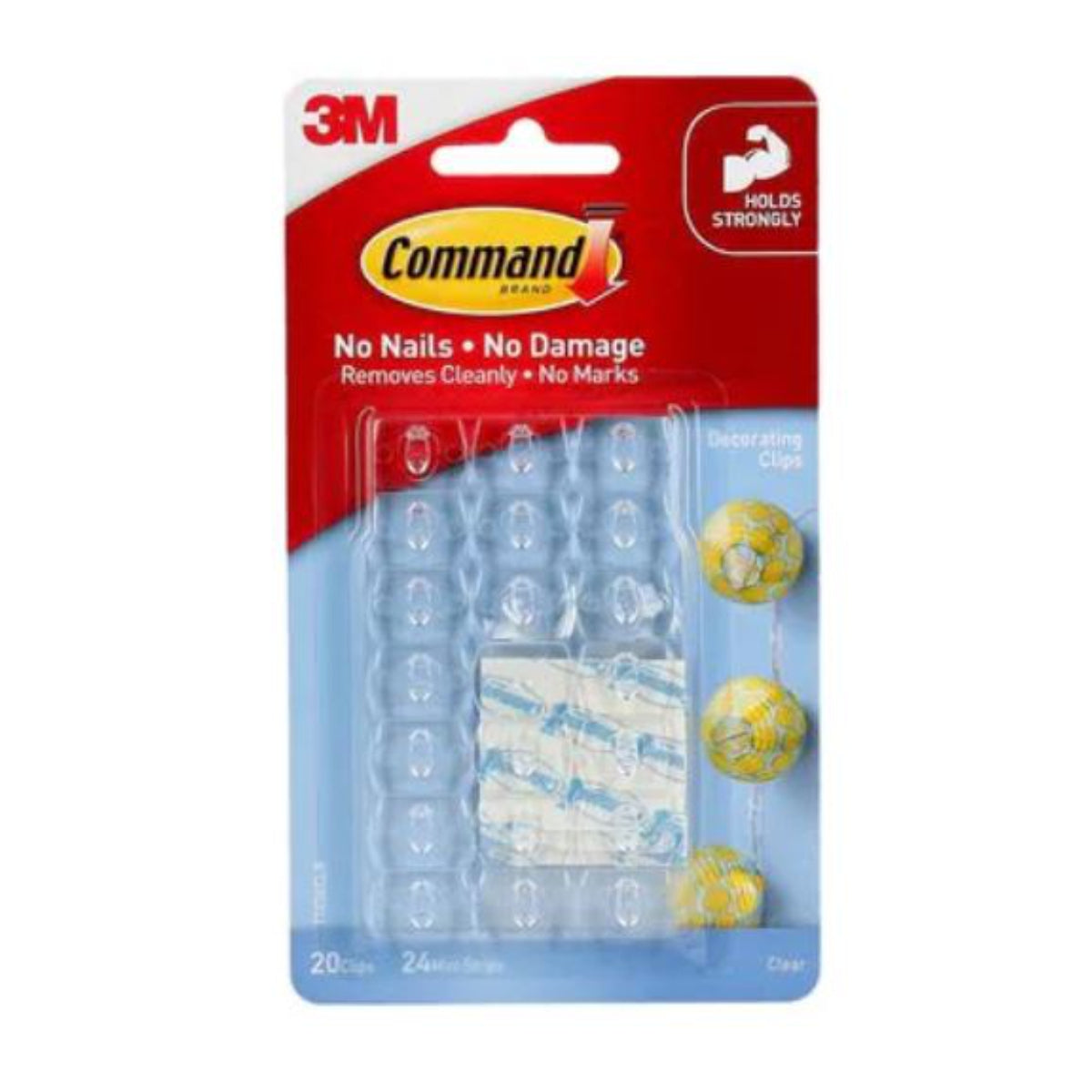 COMMAND Decorating Clips BX6 - Clear, Versatile Hanging Solution - SuperSaverAU - view 1