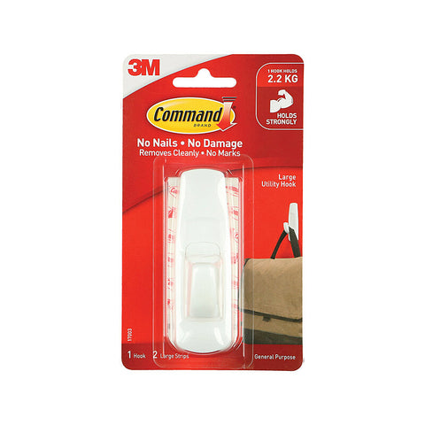 Command Hook Large Box of 6 - Strong Adhesive for Easy Hanging - SuperSaverAU - view 1