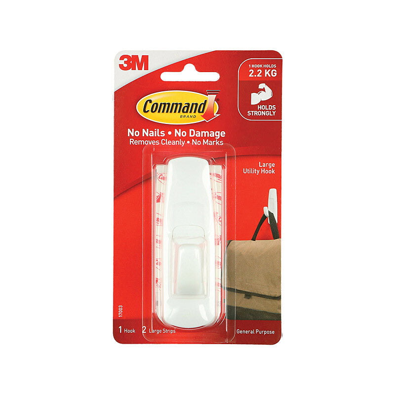 Command Hook Large Box of 6 - Strong Adhesive for Easy Hanging - SuperSaverAU - view 1