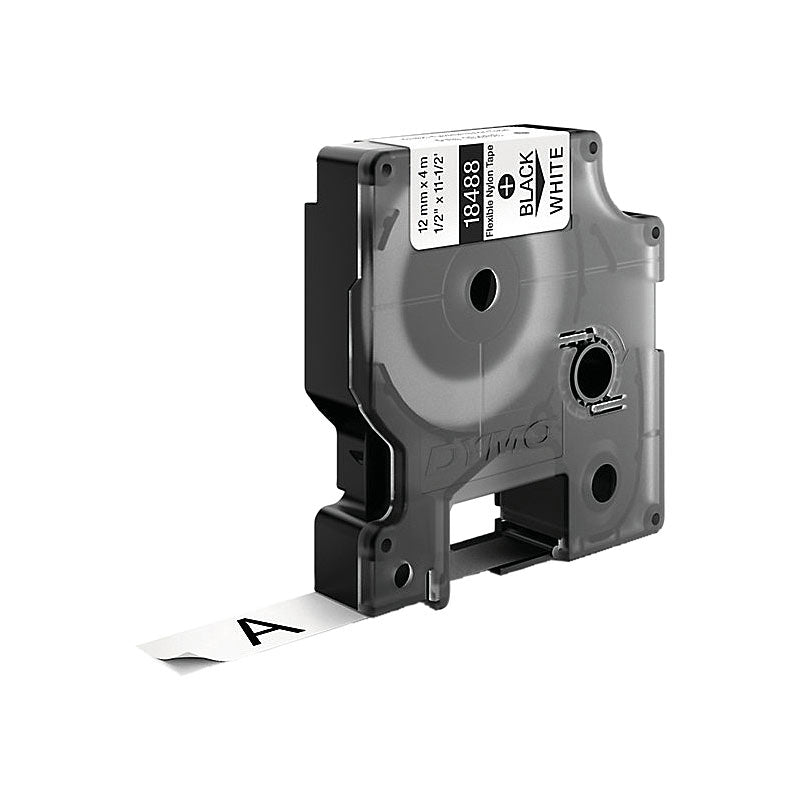 DYMO 12mm Black on White Tape - Premium Quality Labels for POS Stations - SuperSaverAU - view 1