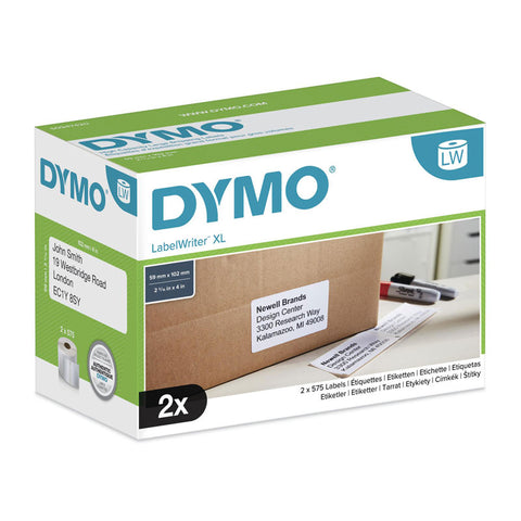 DYMO LW 102mm x 59mm White x2 - SuperSaverAU - view 1