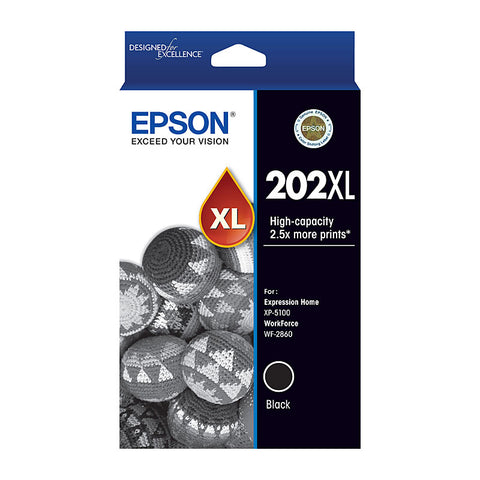 Epson 202XL Black Ink Cartridge for XP 5100 and WF 2860 - SuperSaverAU - view 1