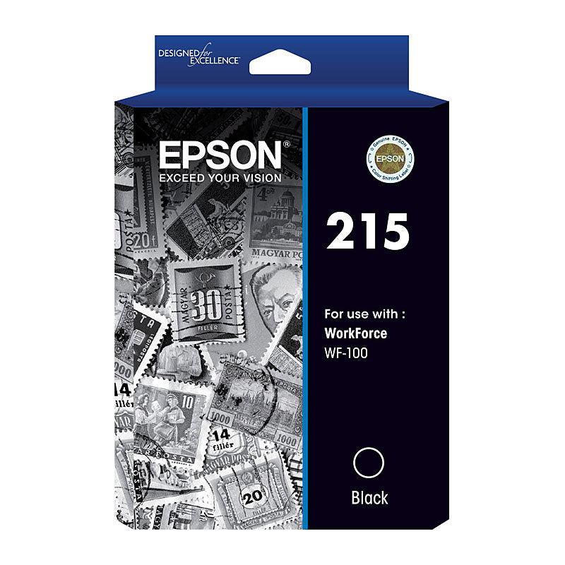 EPSON Black Ink Cartridge 215 Genuine 250 Page Yield - SuperSaverAU - view 1