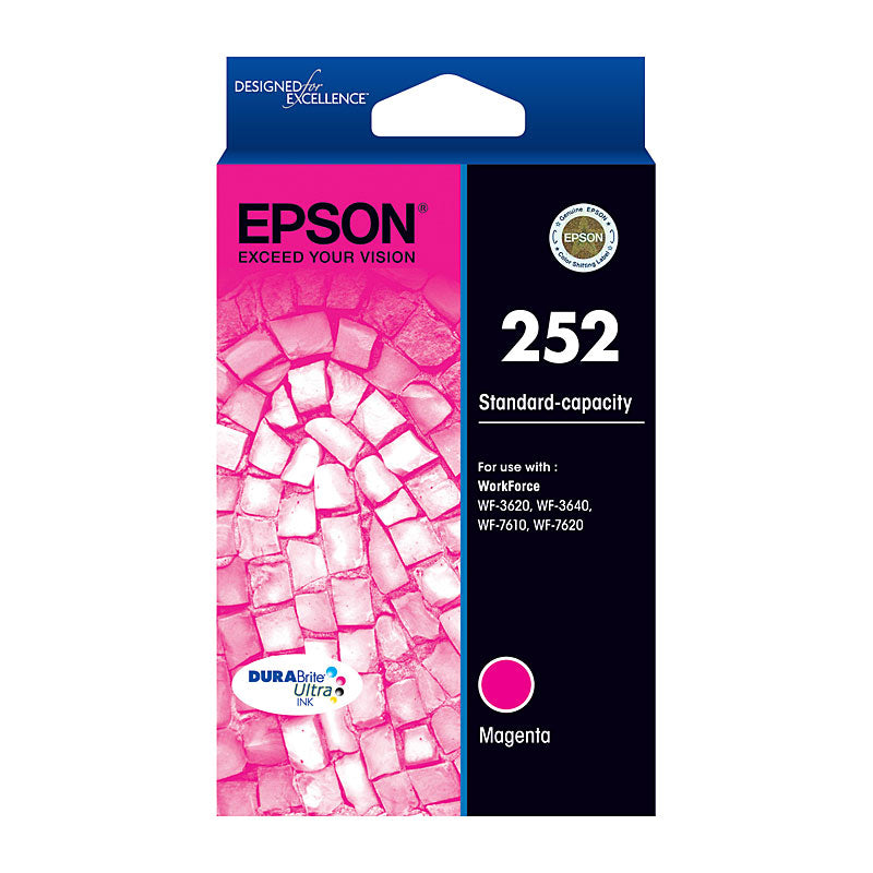 EPSON Magenta Ink Cartridge 252 for Workforce Series Printers, 300 Page Yield - SuperSaverAU - view 1
