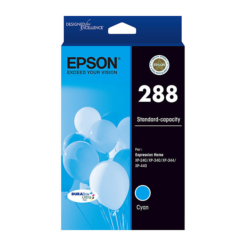 Epson Cyan Ink Cartridge 288 for Expression Home XP240 XP340 XP344 XP440 - SuperSaverAU - view 1