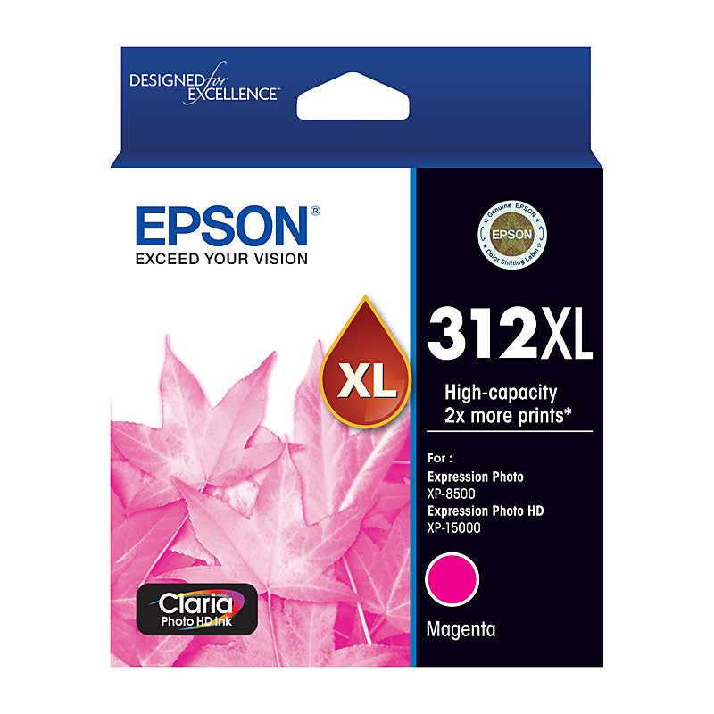 Epson Magenta Ink Cartridge 312XL for Expression Photo XP 8500 HD XP 15000 XP 8600 - SuperSaverAU - view 1