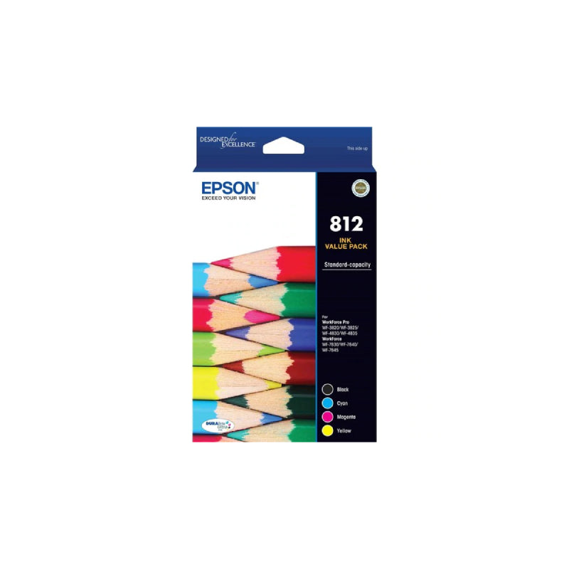 EPSON 812 4 Ink Value Pack Compatible with Workforce Series Printers - SuperSaverAU - view 1